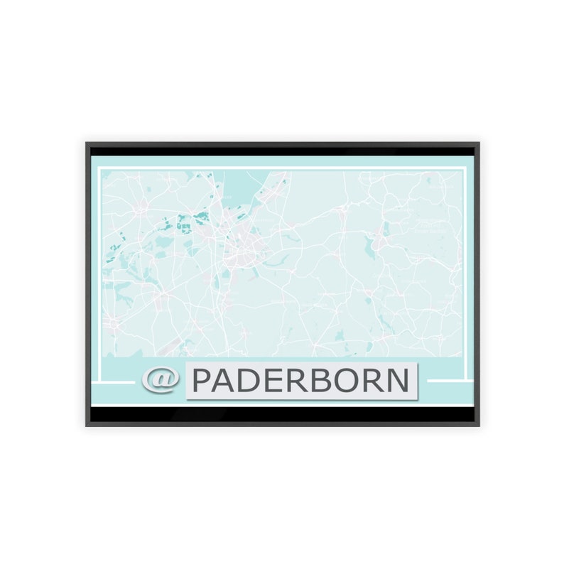 3 Color differences Map Posters with Persolization place and Text Wooden Frame matte/Satin image 3