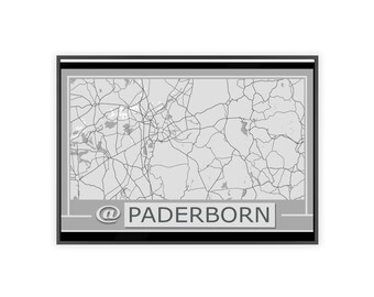 Wall art deco 3 Color differences Map Posters with Persolization place and Text Wooden Frame matte/Satin