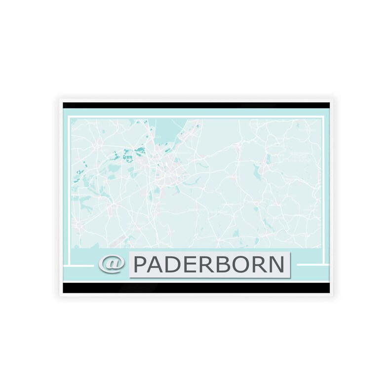 3 Color differences Map Posters with Persolization place and Text Wooden Frame matte/Satin image 5