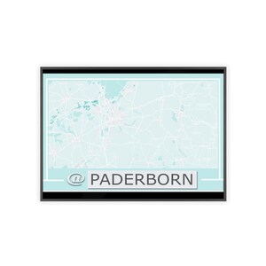 3 Color differences Map Posters with Persolization place and Text Wooden Frame matte/Satin image 2