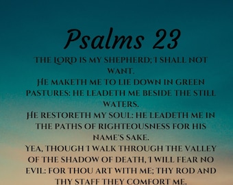 Psalms 23 - The Lord Is My Shepherd