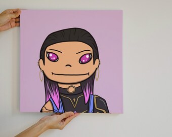 Arte mural de Reyna de Valorant, póster, arte digital, arte de Valorant, agente de Reyna de Valorant, arte mural de videojuegos, descarga