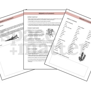 Puede incluir: Una gu&iacute;a imprimible para crear un jard&iacute;n de hierbas. La gu&iacute;a incluye secciones sobre investigaci&oacute;n y planificaci&oacute;n, la configuraci&oacute;n de tu parcela, la selecci&oacute;n de tus plantas, el cuidado de tus hierbas y el uso de tus hierbas. La gu&iacute;a tambi&eacute;n incluye una lista de hierbas a considerar, clasificadas por com&uacute;n, armario de especias, ideal para t&eacute; e incluso para postre.