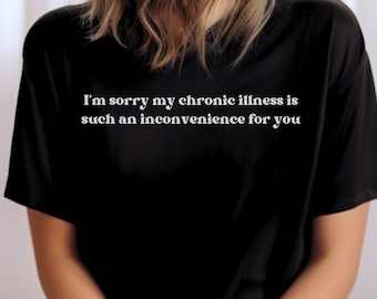 Chronic Illness Shirt/ Migraine Awareness/Fibromyalgia Gift/Invisible Illness Warrior/Spoonie/Disability/Unisex Jersey Short Sleeve Tee