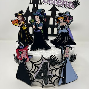 cake topper Princess Halloween - Halloween Cake Topper - Halloween Birthday Cake Topper - Halloween Party Decor