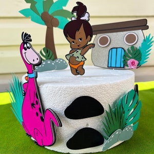 Pebbles cake topper, The Flintstones Theme Cake Topper