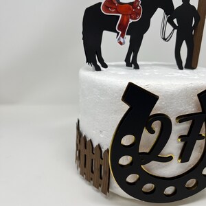 Cowboy Cake Topper, Rodeo Cake Topper, Rustic Cake Topper, Western Cake ...
