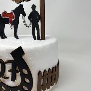 Cowboy Cake Topper, Rodeo Cake Topper, Rustic Cake Topper, Western Cake ...