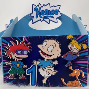 Rugrats Favor Box, Rugrats Goodie Box, Rugrats custom Gable Box