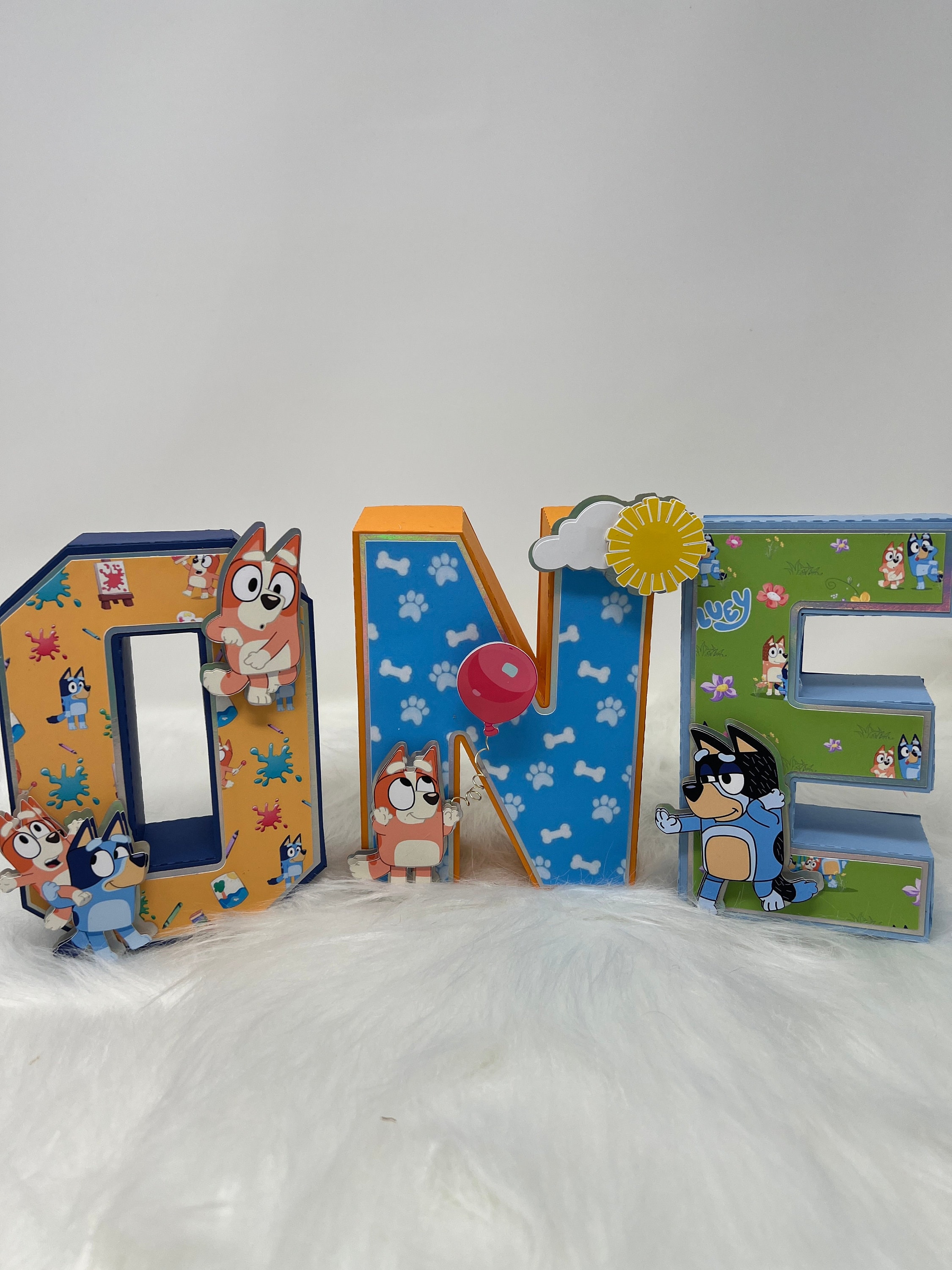 Bluey 3d Letters/ Bluey and Bingo Theme 3d Letters/ Bluey Party Decorations  