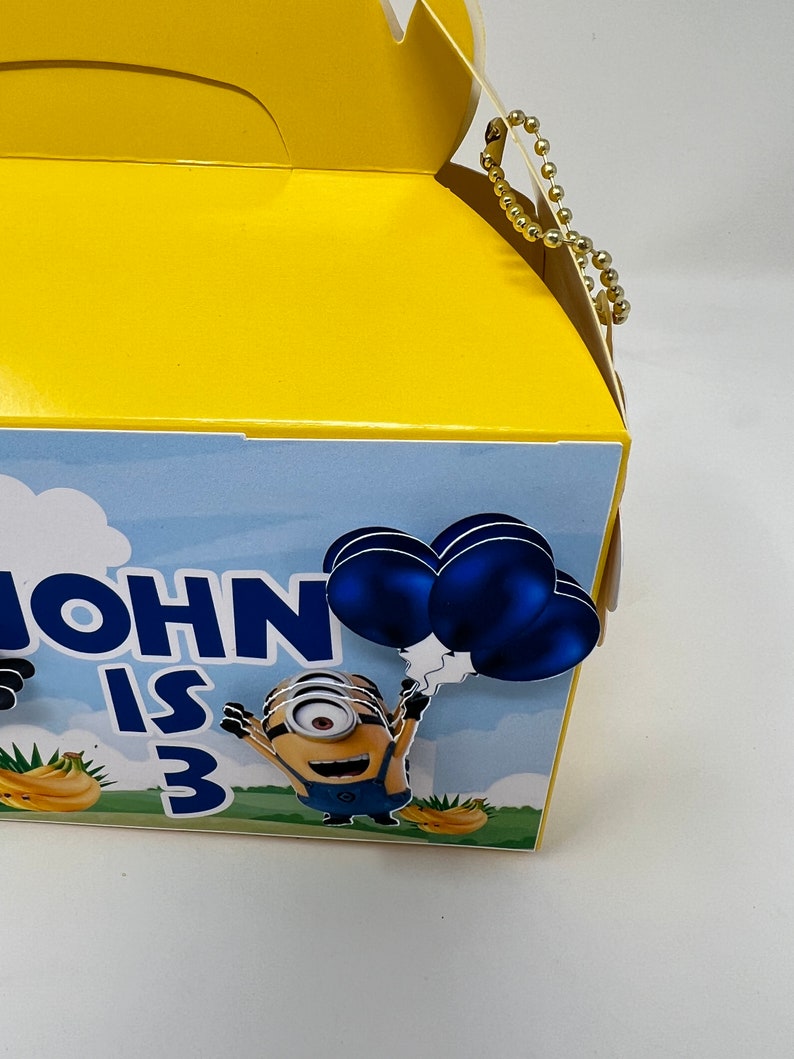 Minions Treat Birthday Party Favor Boxes Etsy