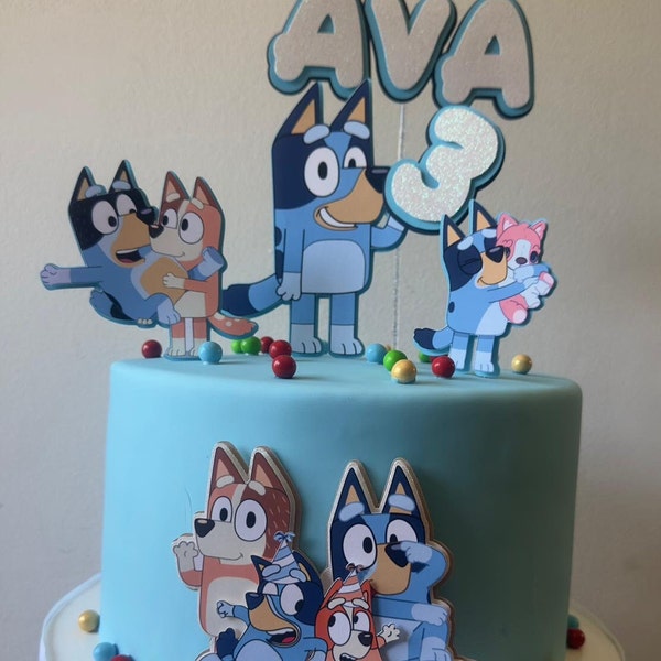 Bluey Cake topper | Birthday cake topper / Kids Cake topper