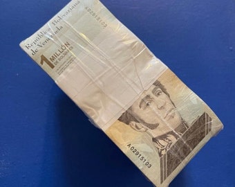 1000 stuks baksteen x Venezuela 1 miljoen Bolivar Soberano 2020 P-114 Authentiek verspreid. Snelle gratis verzending