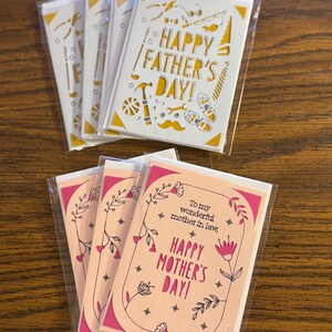 Cartes belle-mère et fête des pères