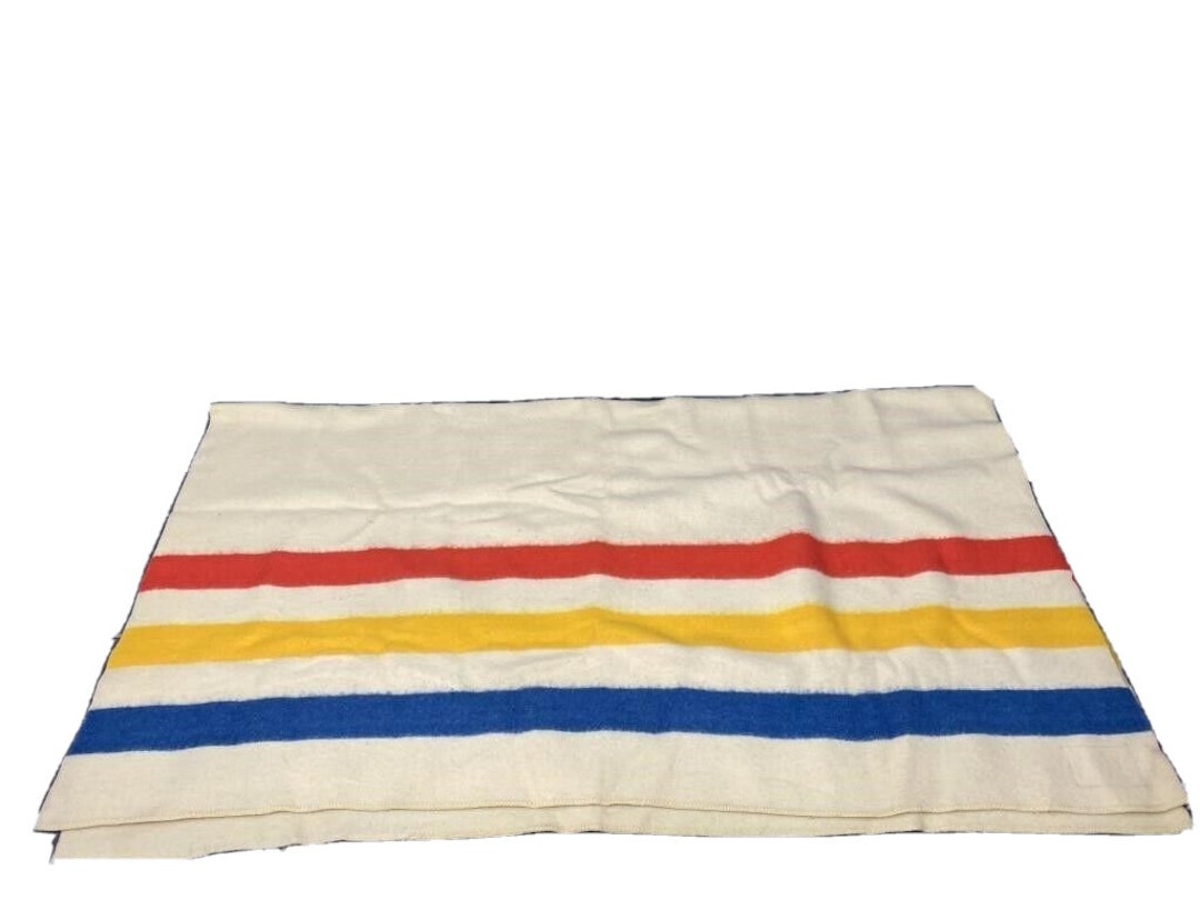 Vintage Wool ORRLASKAN Blanket 79x70 Made in USA Etsy