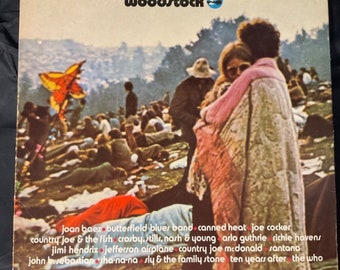 1970 Woodstock Original Live Recording 3 Record Set