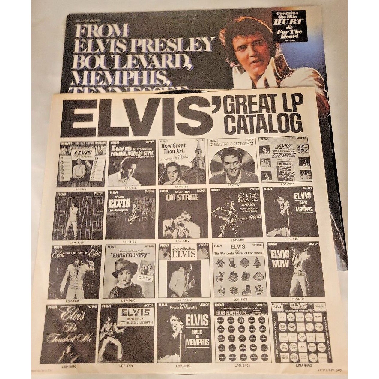 From Elvis Presley Boulevard Memphis Tennessee LP 1976 Pressing RCA