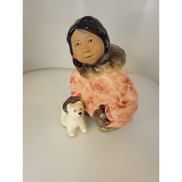 C. Alan Johnson Eskimo girl Figurine  1962