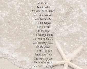 INSTANT DOWNLOAD Love: &quot;Somewhere,&quot; Husband, Wife, Boyfriend, Girlfriend, Valentine&#39;s Day, Any Time 8x10 & 5x7