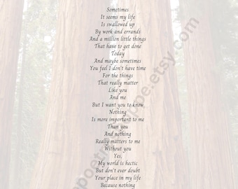 INSTANT DOWNLOAD Love: &quot;Forever in My Heart,&quot; Husband, Wife, Boyfriend, Girlfriend, Just Because, Any Time 8x10 & 5x7