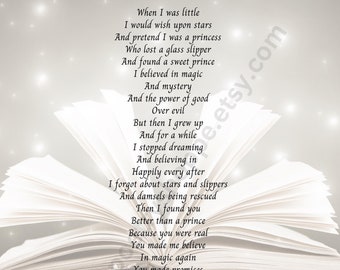 Happy Endings, INSTANT DIGITAL DOWNLOAD, Anniversary Poem, Poem for Husband, Poem for Wife, Love Poem, Valentine&#39;s Day Poem