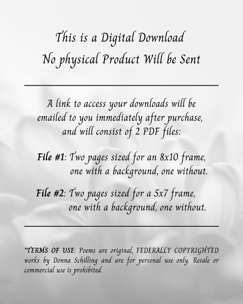 INSTANT DOWNLOAD Sympathy: