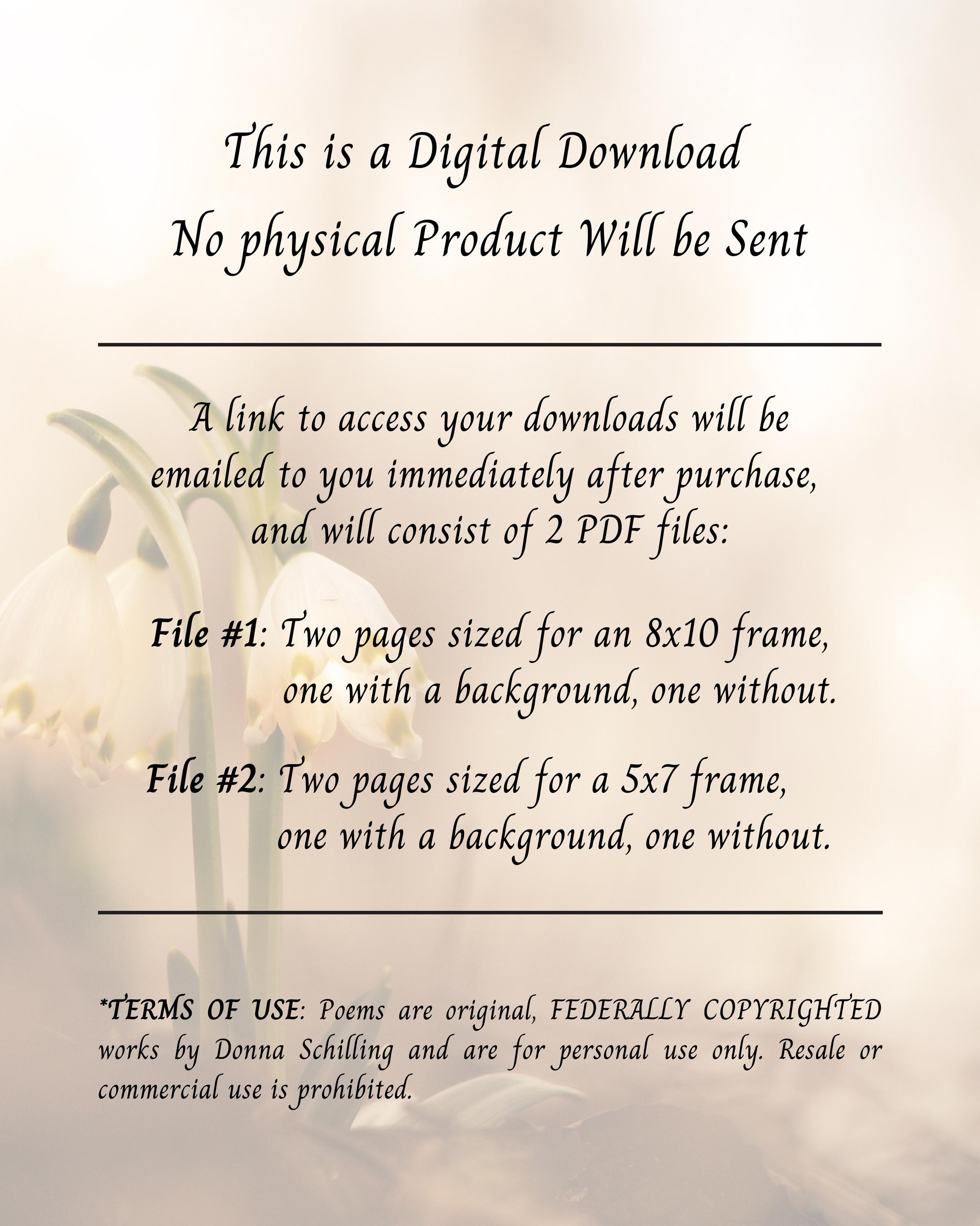 INSTANT DOWNLOAD Sympathy: