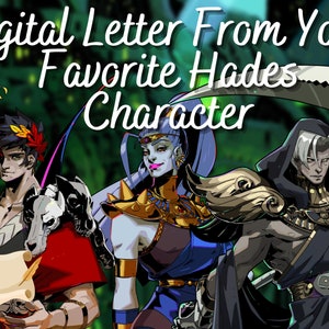 Carta digital do seu personagem favorito de Hades!