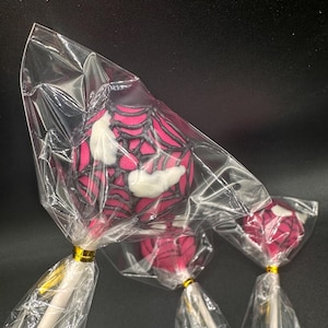 Spiderman cake pops