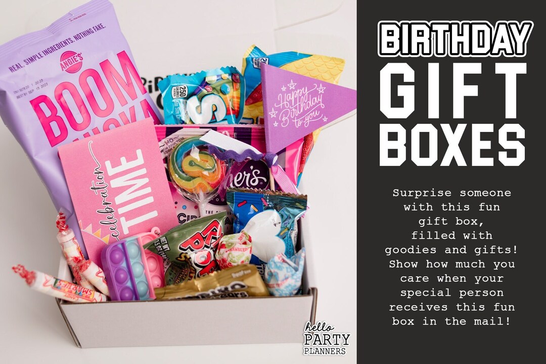 Birthday Snack Box / Gift Box / Care Package / Snack Gift Box