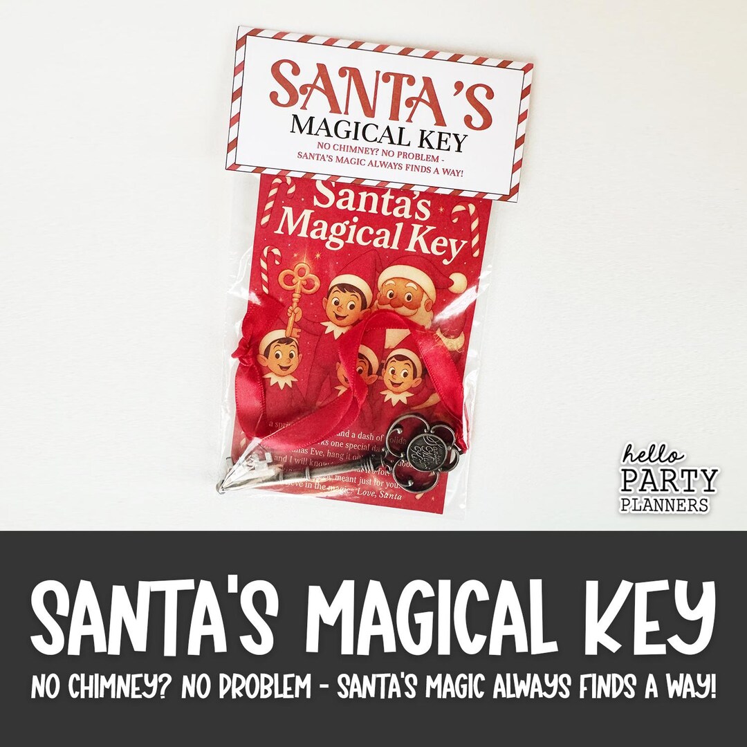 Magic Key Elf Santa's Magic Key, Christmas Eve Tradition With Note, Elf Prop ...