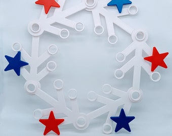 Independence Day / July 4th "LEGO" Inspired Wreath