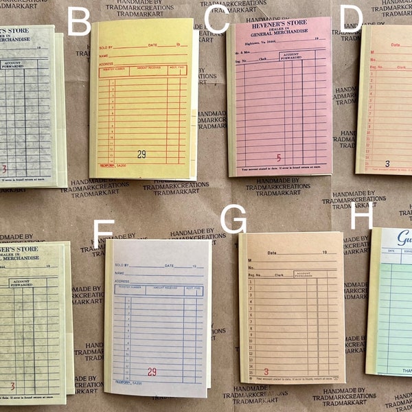 Handmade Blank Receipt Check Cover Folders (PASSPORT traveler's size)