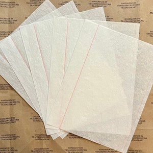 Papel de pele de cebola de 9 libras para berbigão vermelho vintage - Southworth "Racerase" tamanho carta (8,5" x 11") - 5 folhas