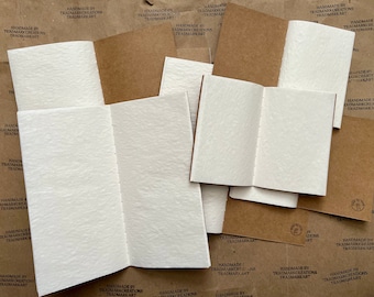 Handmade Vintage Onion Skin (Southworth) Paper Notebook/Journal (REGULAR/PASSPORT traveler's size options)
