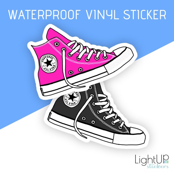 Waterproof vinyl sticker - Fan art of Converse shoe - Sneaker sticker