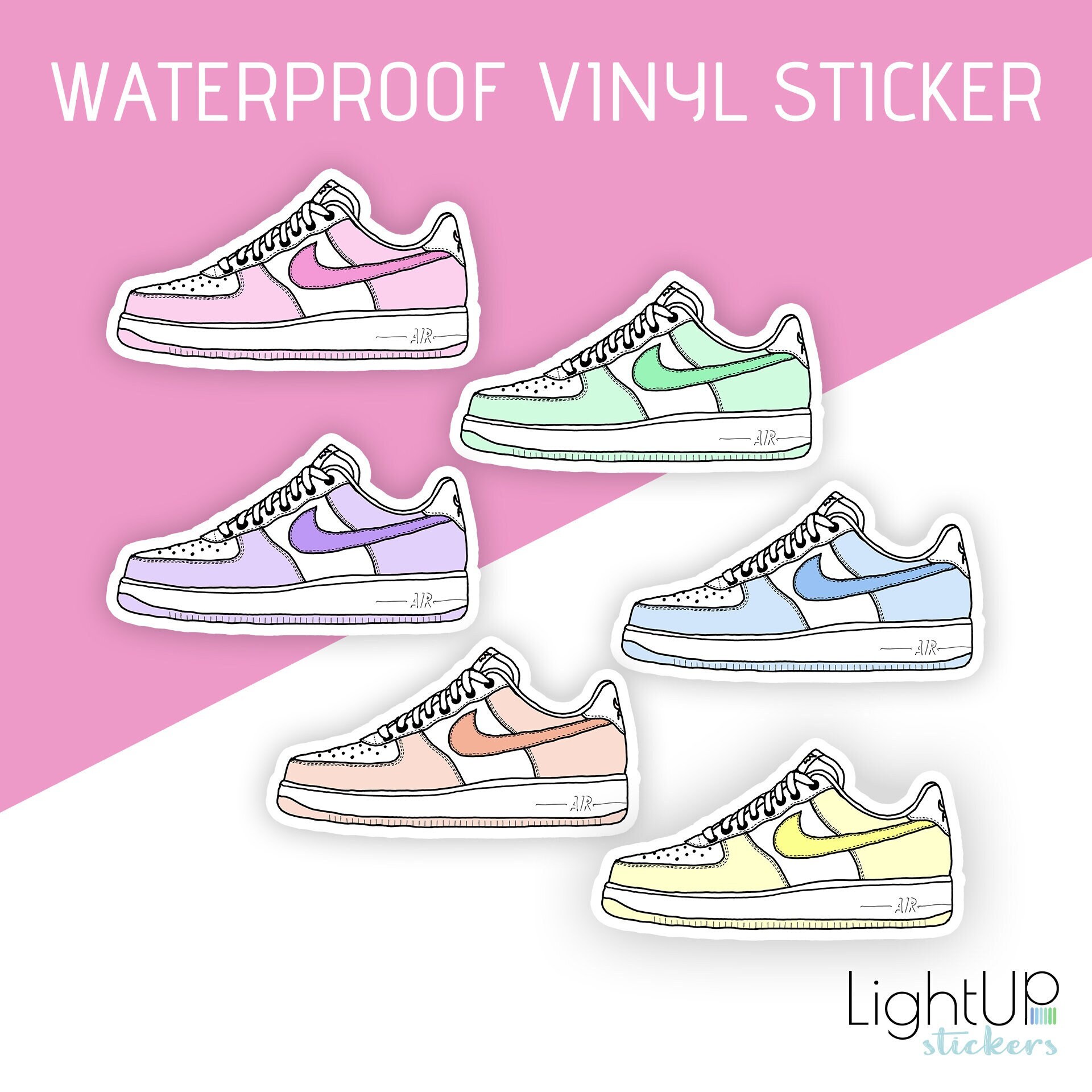 Air force 1 sticker pack top