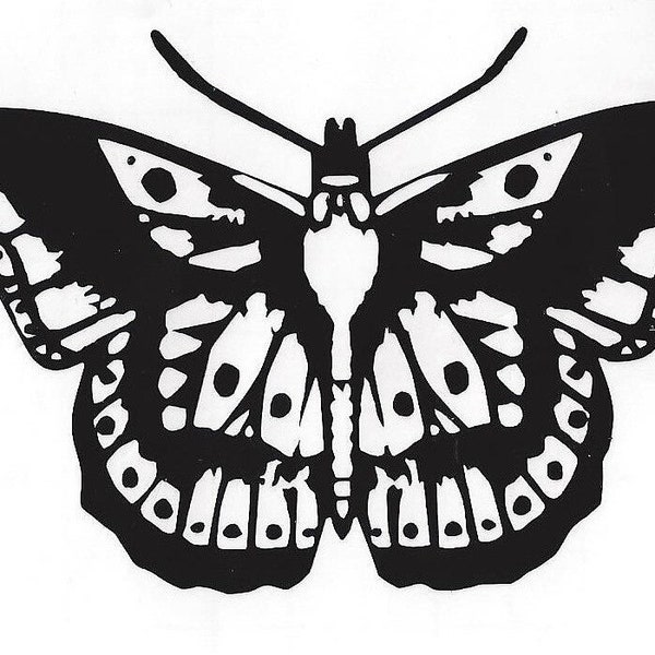 HS butterfly vinyl sticker