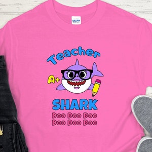Enseignants Baby Shark School T-Shirt Femme