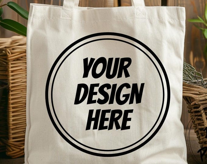 Custom Cotton Canvas Tote Bags, Party Favors, Personalized Gift