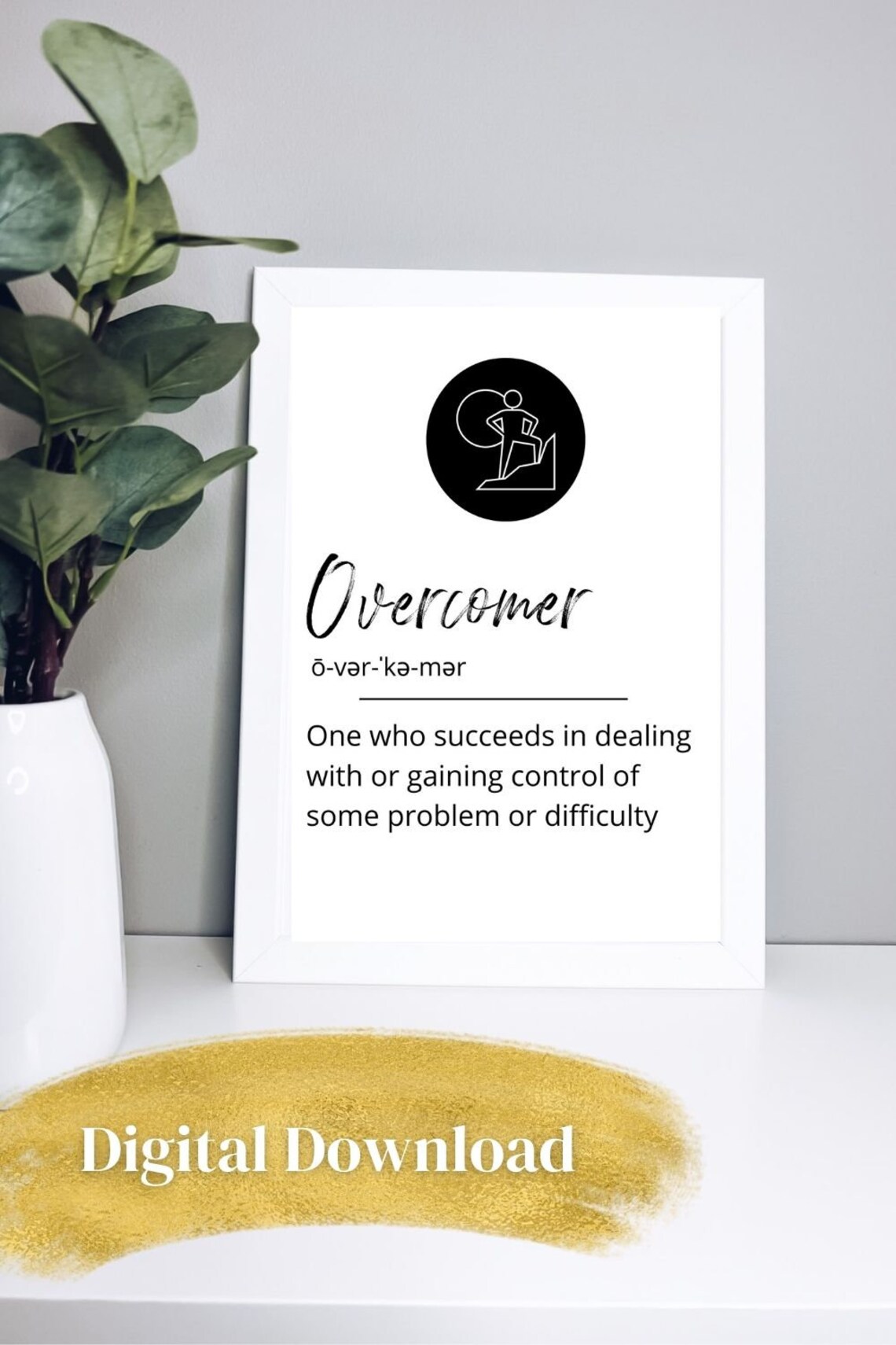 Definition Printable Wall Art Motivational Home Decor Workout