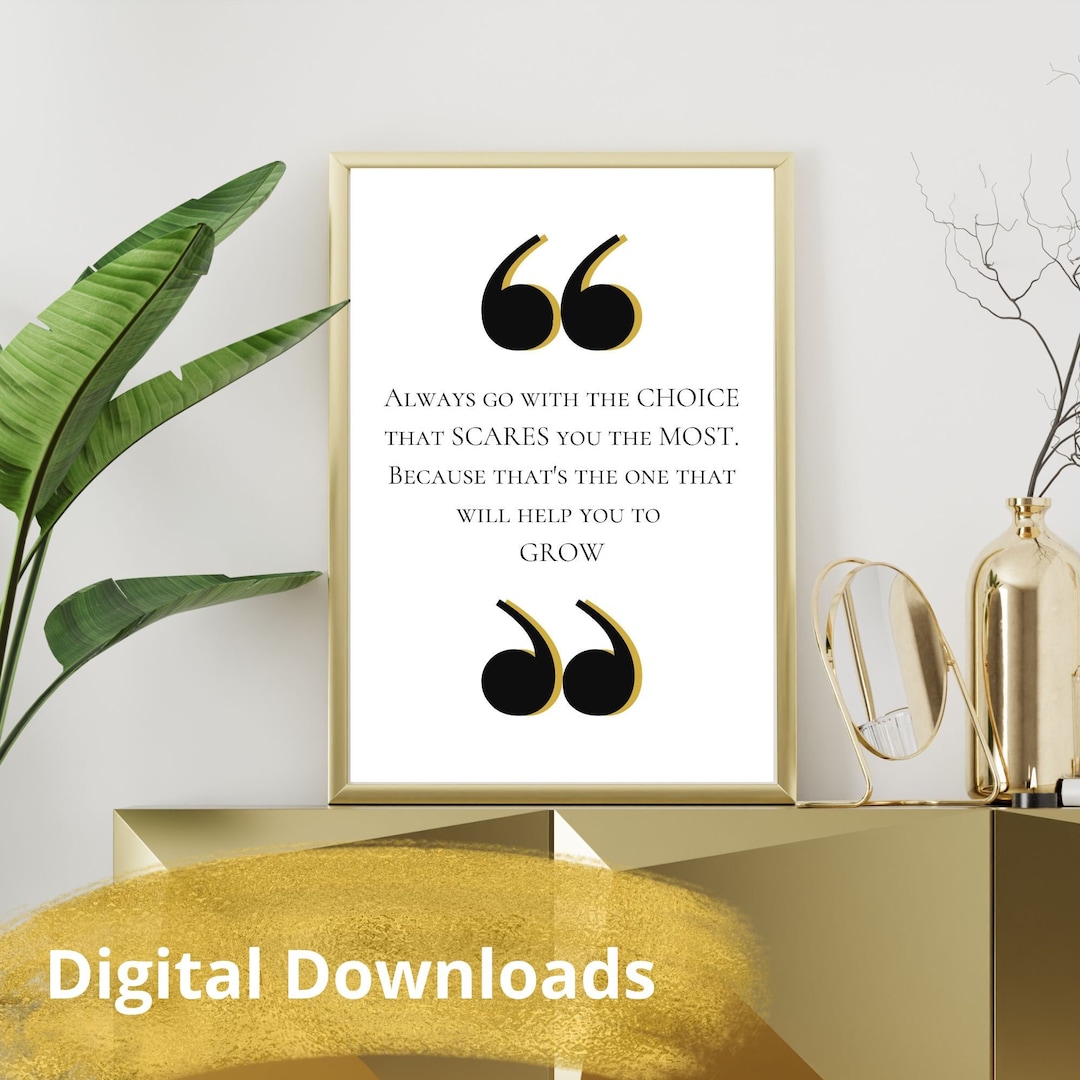 Growth Mindset Printable Mindset is Everything Self Growth Quote Think ...