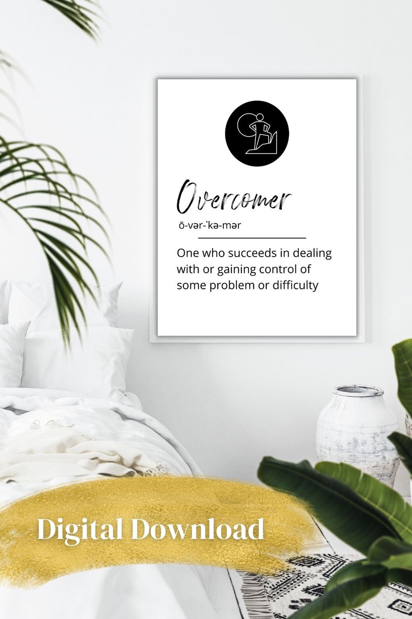 Definition Printable Wall Art Motivational Home Decor Workout