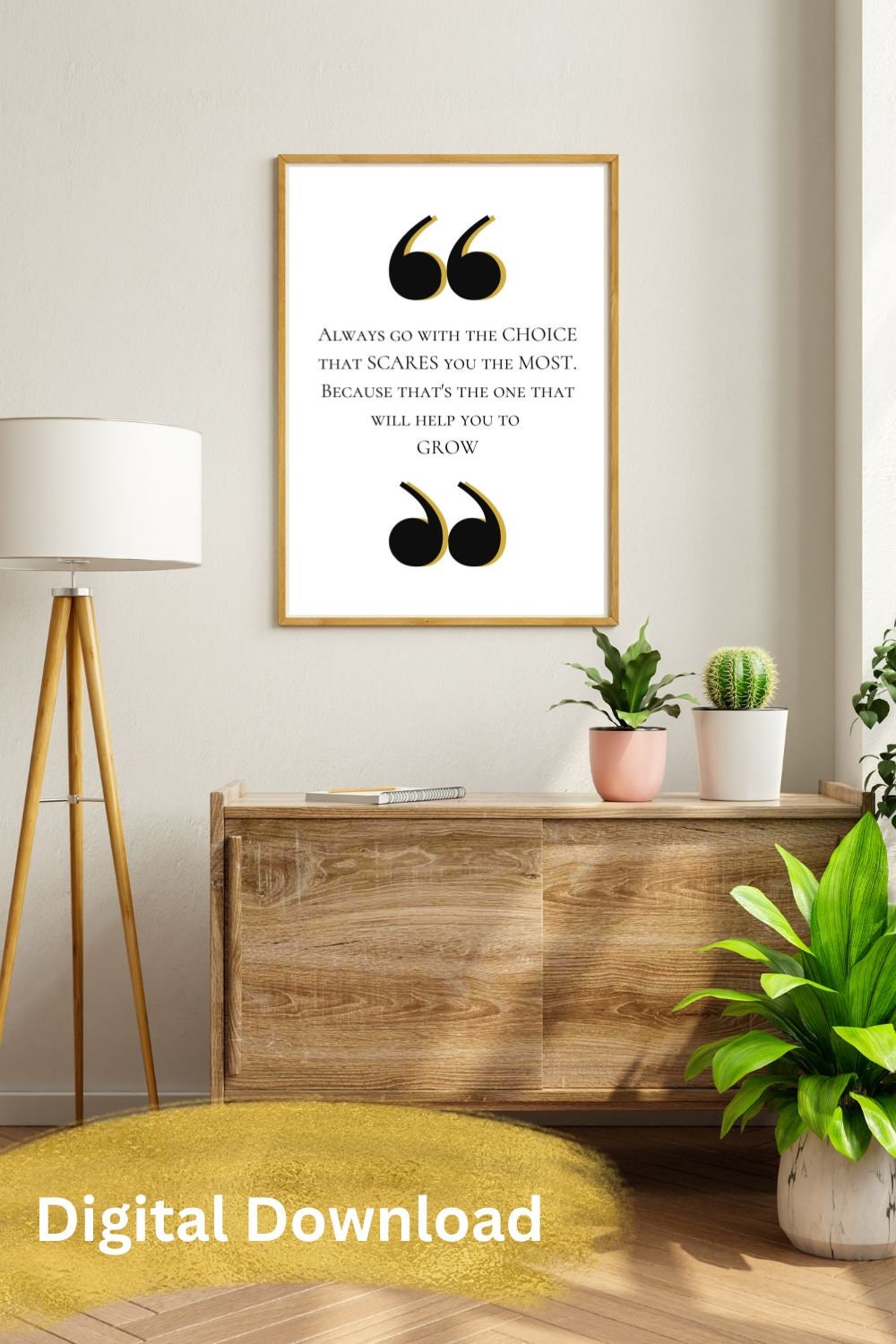 Growth Mindset Printable Mindset is Everything Self Growth Quote Think ...