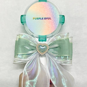 Kpop Lightstick Ribbon Bow | Decoration For All Light Sticks | Laser Holo Ribbon Fan Light Deco Bow Tie With Gem K-pop Fan Accessories