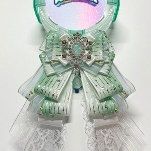 Green Lightstick Ribbon | Custom Kpop Bow Fan Light Stick Decoration Deco Concert Accessories Music Gift