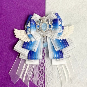 Blue Lightstick Ribbon | Custom Bow Fan Light Stick Decoration Deco Concert Accessories Music Kpop Idol Fan Gift