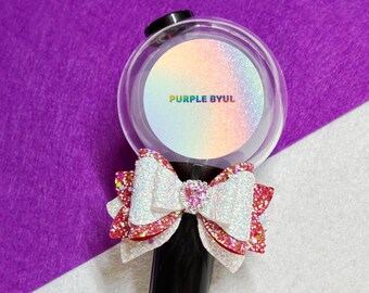 Glitter Lightstick Ribbon Bow | Kpop Music Gift Accessories