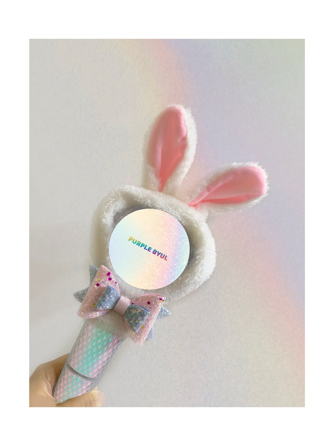 Rabbit Bunny Ears Lightstick Cover Custom Decor Soft Plush Etsy