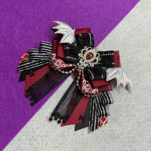 Black Purple / Red Lightstick Ribbon | Custom Kpop Bow Light Stick Decoration Concert Accessories Music Gift